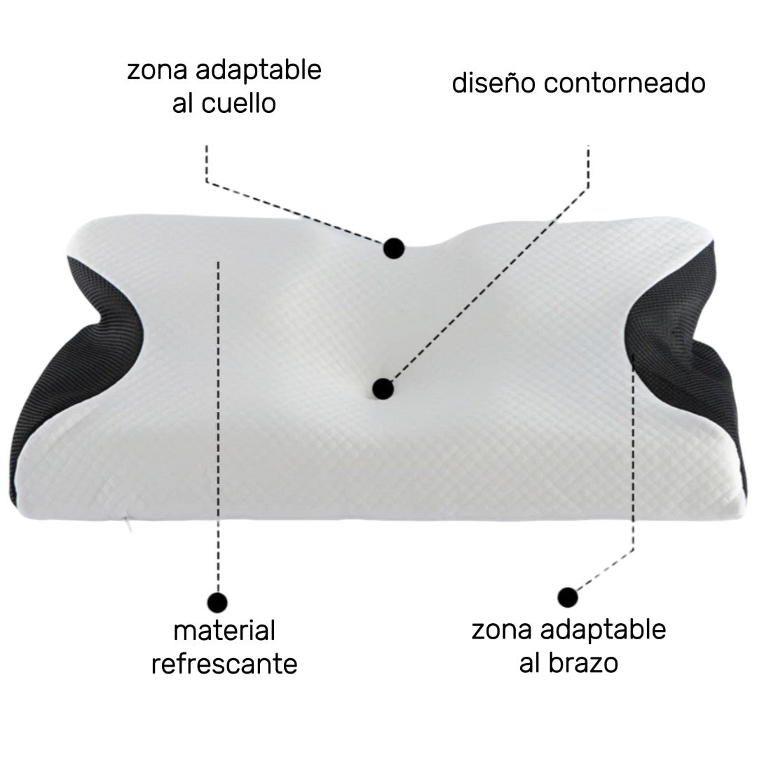 Almohada cervical COMFOY: alivia Cuello, Hombros y Espalda